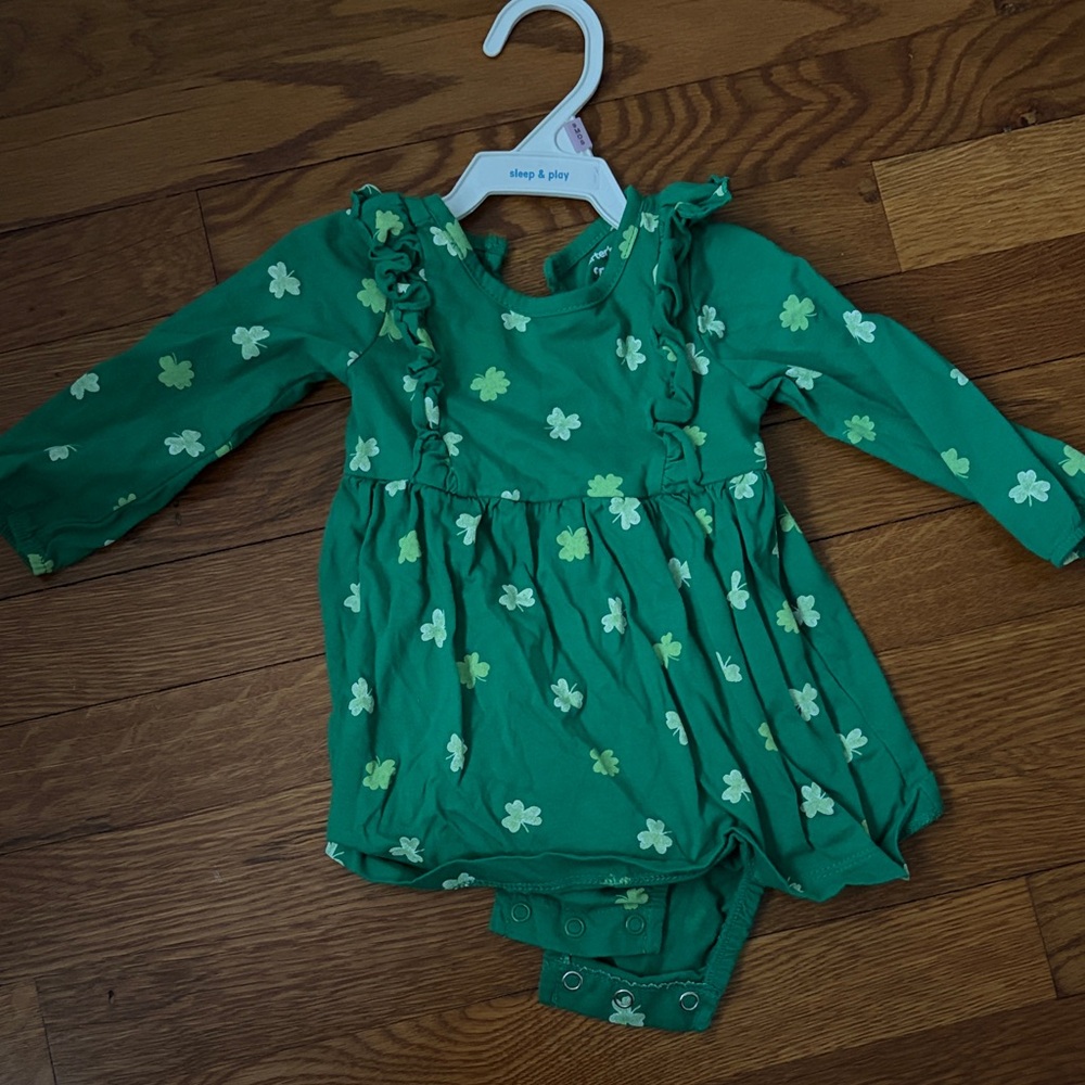 Carter's Green Shamrock Dress